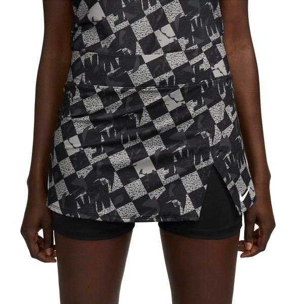 Теннисная юбка женская Nike Court Printed Victory Skirt black/white