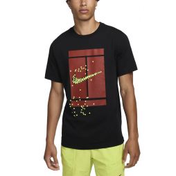 Тенісна футболка чоловіча Nike Court Tennis T-Shirt black/black Тенісна футболка чоловіча Nike Court Tennis T-Shirt black/black