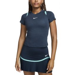 Тенісна футболка жіноча Nike Court Advantage Top armory navy/white Тенісна футболка жіноча Nike Court Advantage Top armory navy/white