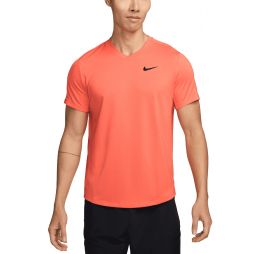 Тенісна футболка чоловіча Nike Court Victory Crew light wild mango/black Тенісна футболка чоловіча Nike Court Victory Crew light wild mango/black