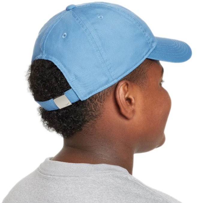 Кепка дитяча Nike Club Unstructured Metal Swoosh Youth Cap blue