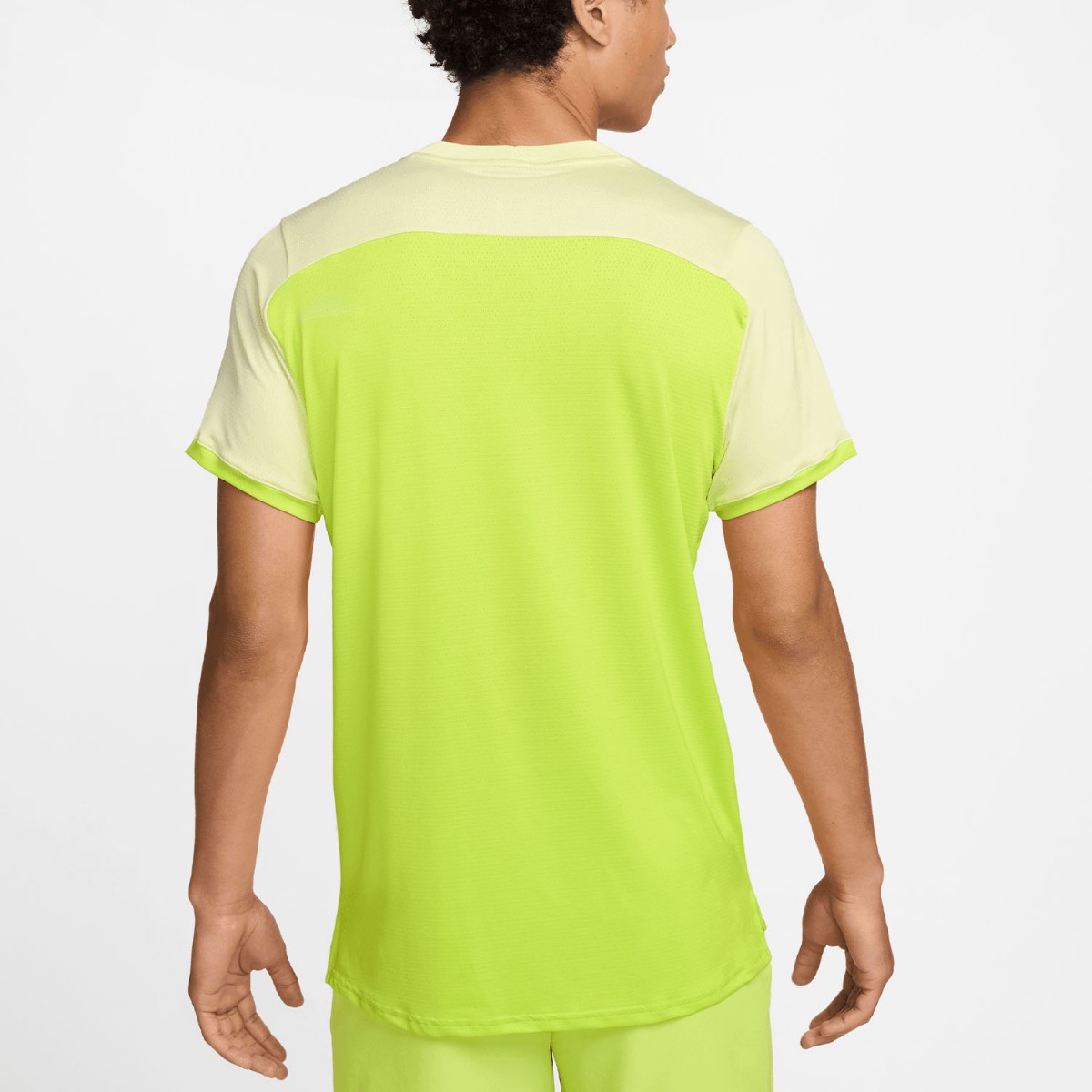 Тенісна футболка чоловіча Nike Court Advantage T-Shirt cyber/life lime/black