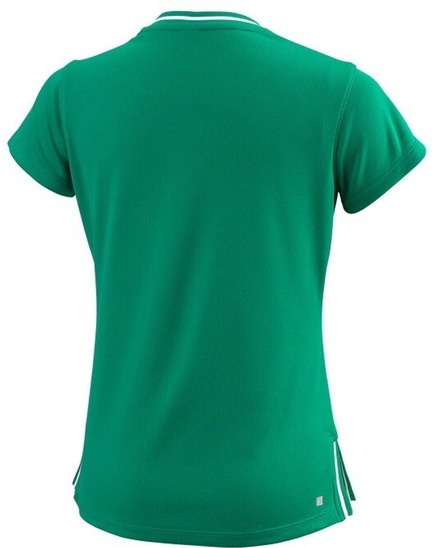 Тенісна футболка дитяча Wilson Team II V-Neck T-Shirt green