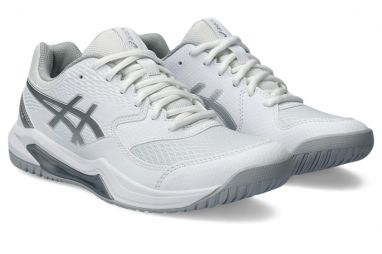 Теннисные кроссовки женские Asics Gel-Dedicate 8 white/pure silver Теннисные кроссовки женские Asics Gel-Dedicate 8 white/pure silver
