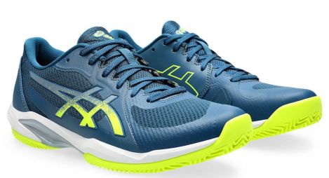 Теннисные кроссовки мужские Asics Solution Swift FF 2 ГРУНТ mako blue/safety yellow Теннисные кроссовки мужские Asics Solution Swift FF 2 ГРУНТ mako blue/safety yellow