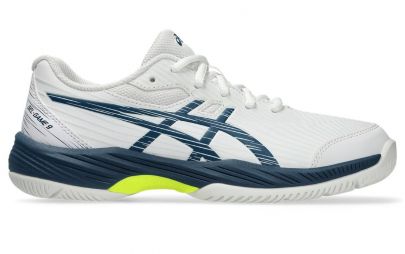 Детские теннисные кроссовки Asics Gel-Game 9 GS white/mako blue Детские теннисные кроссовки Asics Gel-Game 9 GS white/mako blue