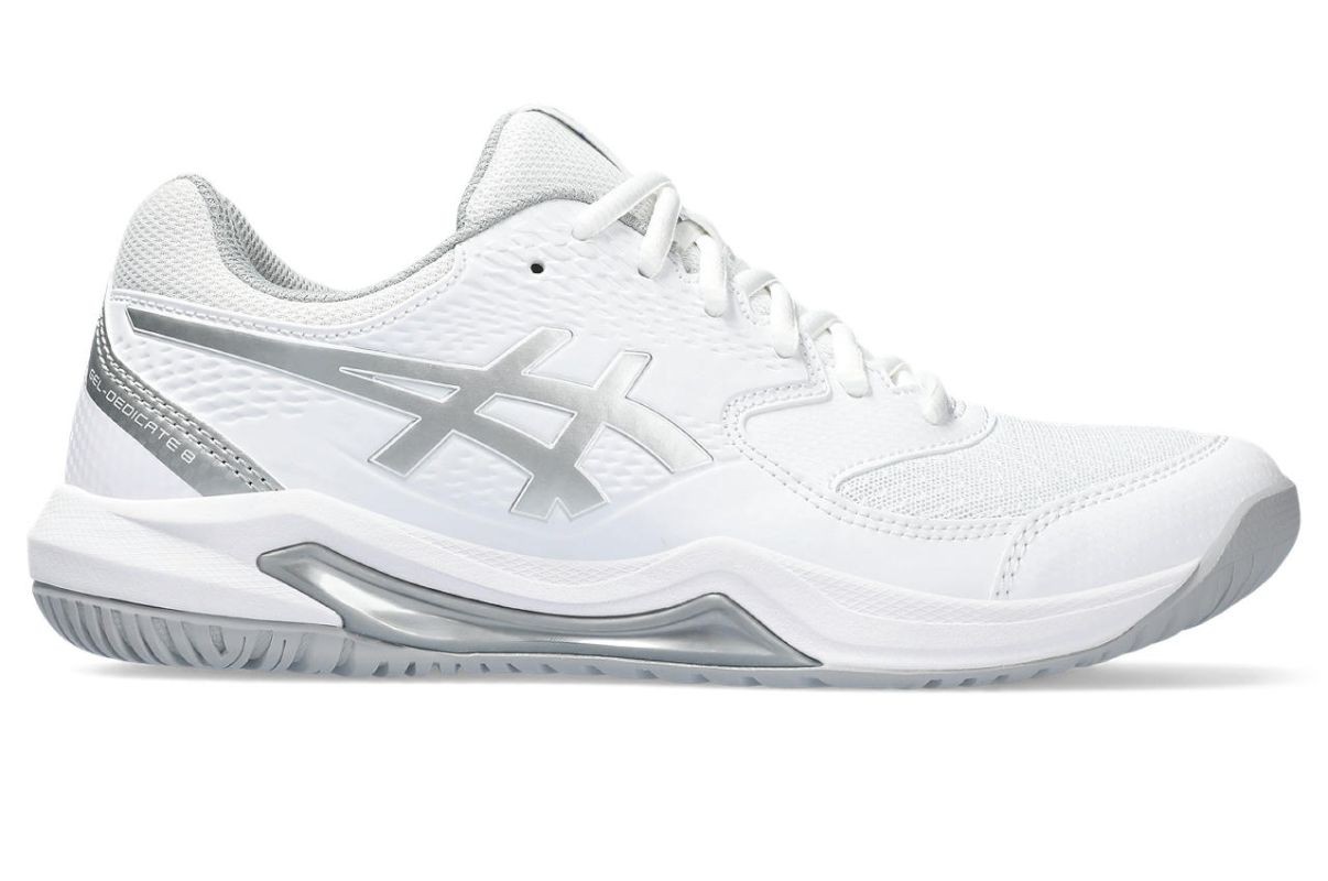 Тенісні кросівки жіночі Asics Gel-Dedicate 8 white/pure silver