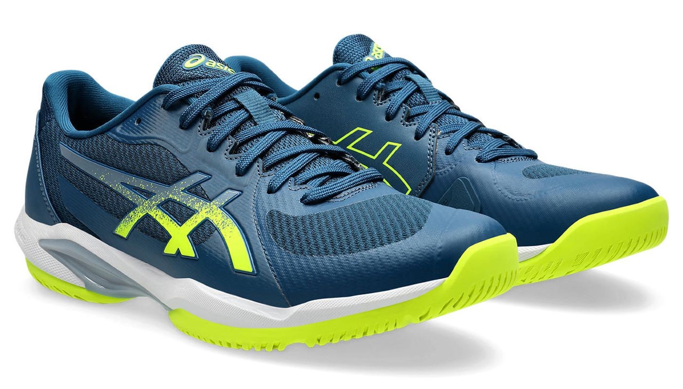 Тенісні кросівки чоловічі Asics Solution Swift FF 2 mako blue/safety yellow