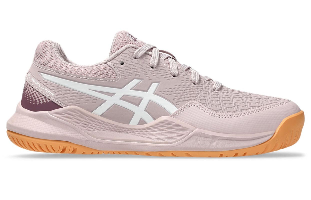 Детские теннисные кроссовки Asics Gel-Resolution 9 watershed rose/white