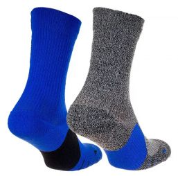 Носки Nike Multiplier Crew 2PR 2 пари grey/blue Носки Nike Multiplier Crew 2PR 2 пари grey/blue