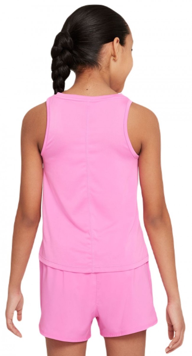 Теннисная майка для девочек Nike Graphic Tank playful pink/white