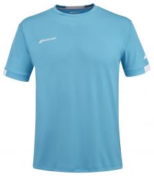 Тенісна футболка чоловіча Babolat Play Crew Neck T-Shirt Men cyan blue Тенісна футболка чоловіча Babolat Play Crew Neck T-Shirt Men cyan blue