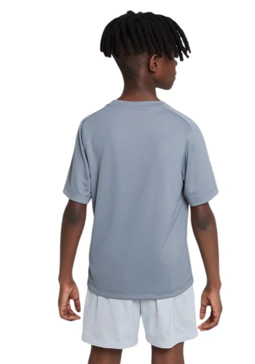 Тенісна футболка дитяча Nike Multi T-Shirt Boy smoke grey/white