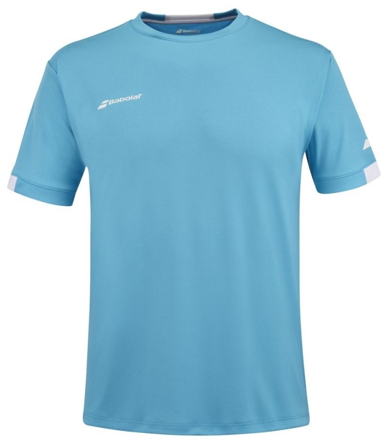 Тенісна футболка чоловіча Babolat Play Crew Neck T-Shirt Men cyan blue