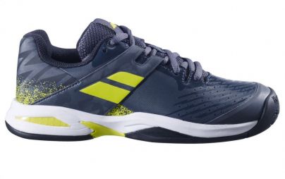 Дитячі тенісні кросівки Babolat Propulse All Court Junior grey/yellow Дитячі тенісні кросівки Babolat Propulse All Court Junior grey/yellow