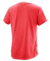 Тенісна футболка жіноча Wilson W Team II V-Neck orange/white Тенісна футболка жіноча Wilson W Team II V-Neck orange/white