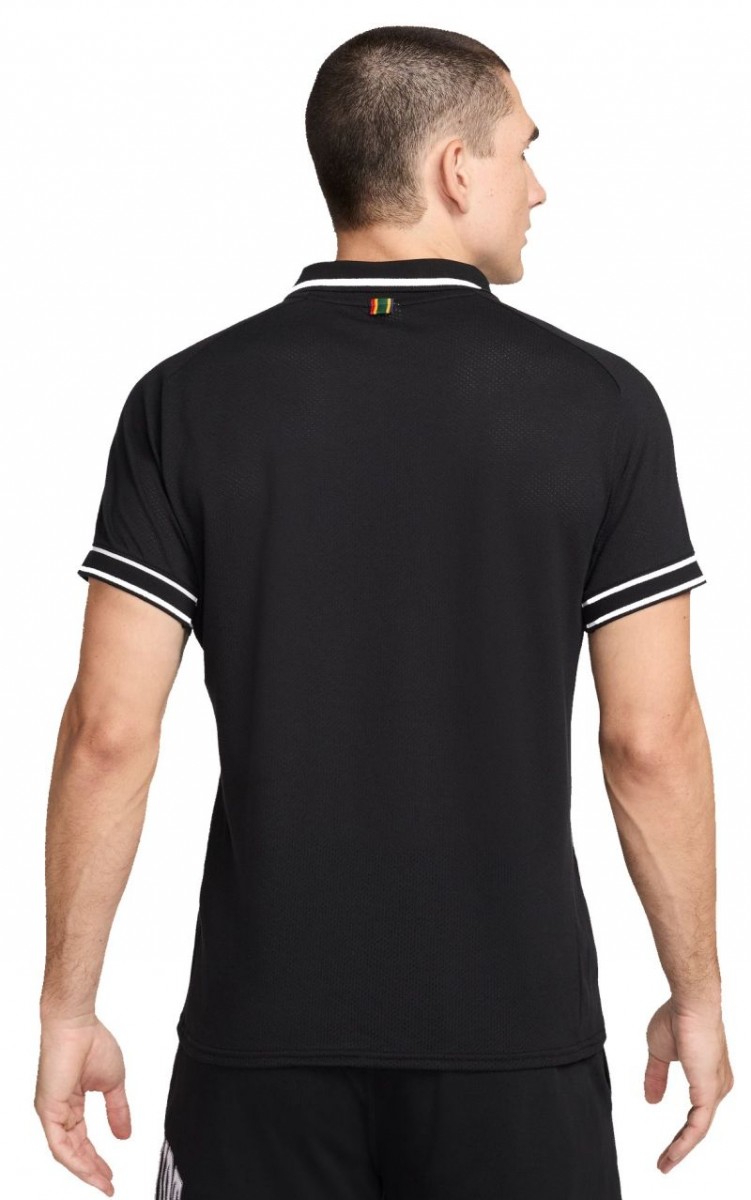 Теннисная футболка мужская Nike Court Heritage Tennis Polo black/white