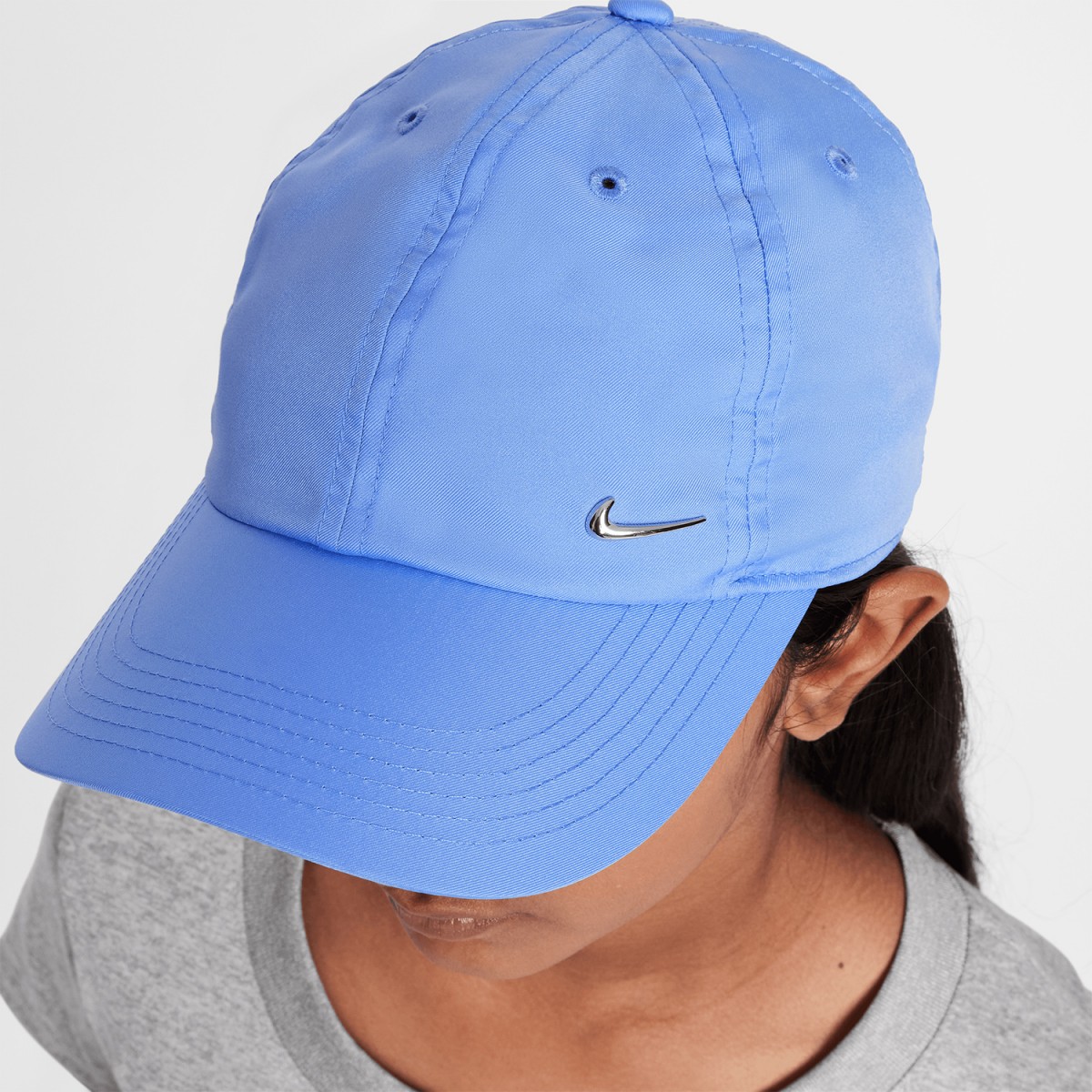 Кепка дитяча Nike Club Unstructured Metal Swoosh Youth Cap royal pulse