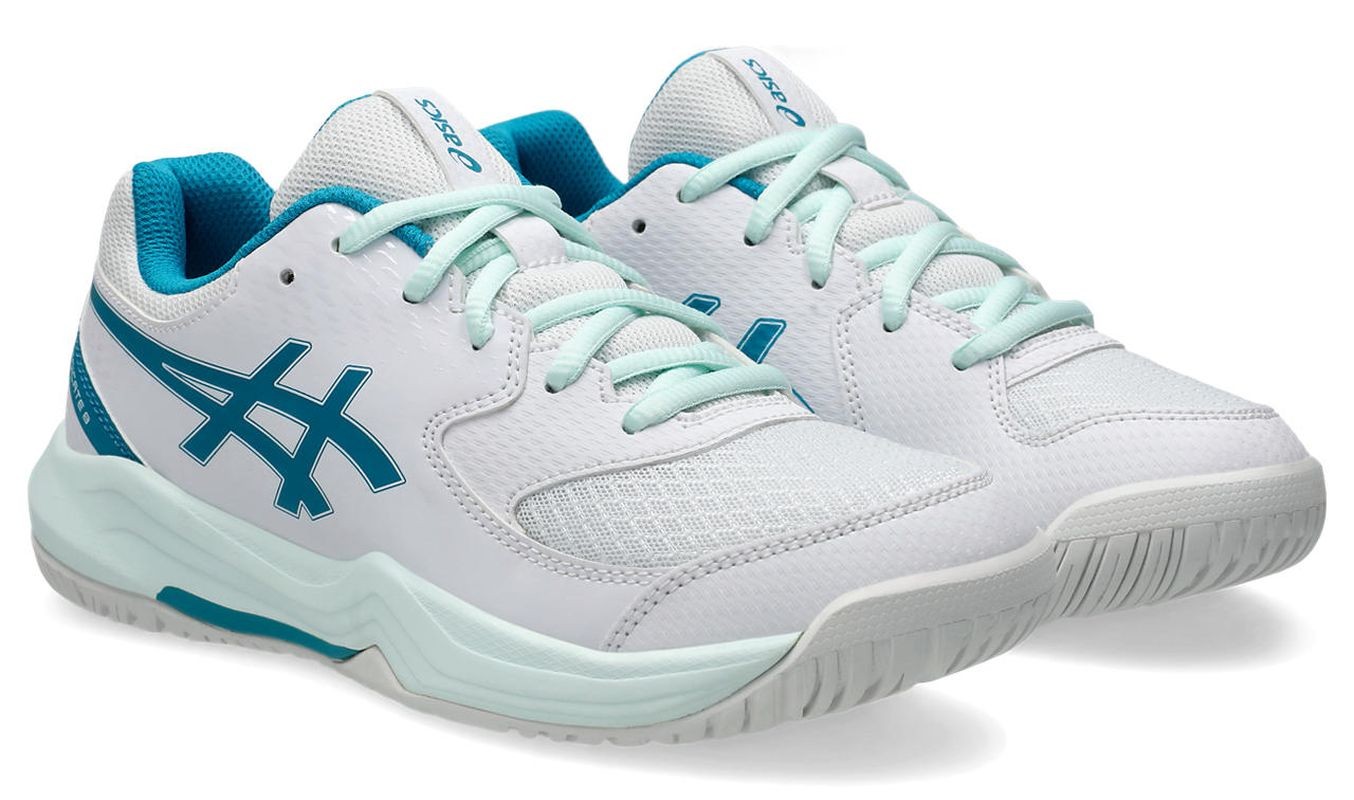 Дитячі тенісні кросівки Asics Gel-Dedicate 8 GS white/ocean blue