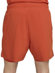 Тенісні шорти чоловічі Nike Court Slam RG 2-in1 Shorts rust factor/white Тенісні шорти чоловічі Nike Court Slam RG 2-in1 Shorts rust factor/white