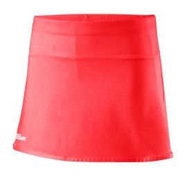 Тенісна спідничка дитяча Wilson Team 11 Skirt coral/white Тенісна спідничка дитяча Wilson Team 11 Skirt coral/white