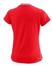 Тенісна футболка дитяча Wilson Team II V-Neck T-Shirt red Тенісна футболка дитяча Wilson Team II V-Neck T-Shirt red