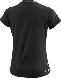 Тенісна футболка дитяча Wilson Team II V-Neck T-Shirt black Тенісна футболка дитяча Wilson Team II V-Neck T-Shirt black