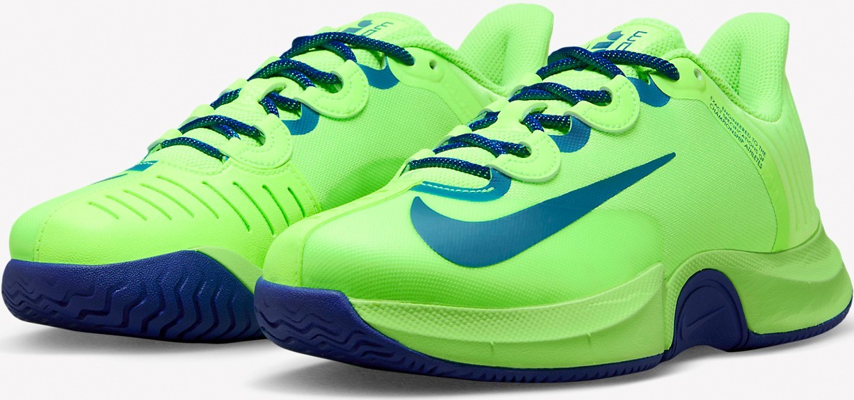 Тенісні кросівки жіночі Nike Air Zoom GP Turbo Osaka lime blast/noise aqua/indigo force