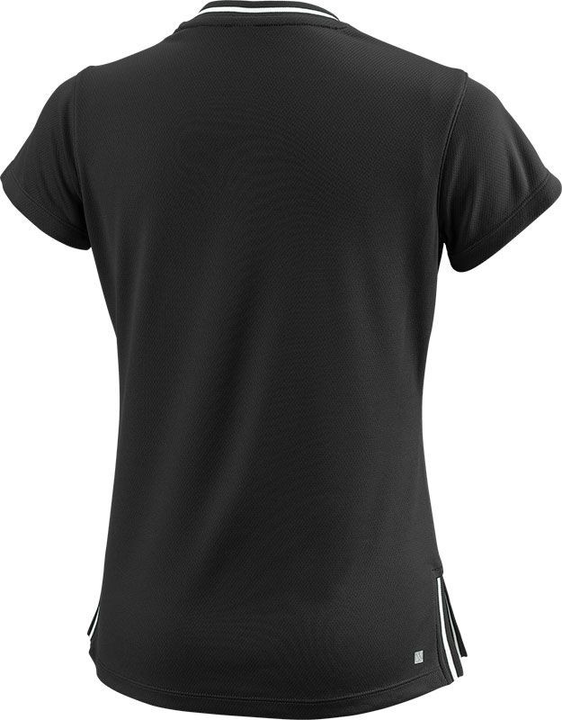 Теннисная футболка детская Wilson Team II V-Neck T-Shirt black