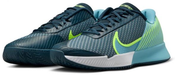 Тенісні кросівки чоловічі Nike Zoom Vapor Pro 2 Грунт armory navy/volt/denim turq Тенісні кросівки чоловічі Nike Zoom Vapor Pro 2 Грунт armory navy/volt/denim turq