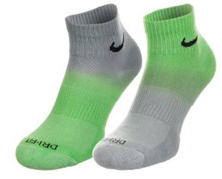 Носки Nike Everyday Plus Cushioned Ankle 2 пари grey/green Носки Nike Everyday Plus Cushioned Ankle 2 пари grey/green
