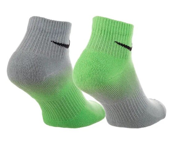 Носки Nike Everyday Plus Cushioned Ankle 2 пари grey/green