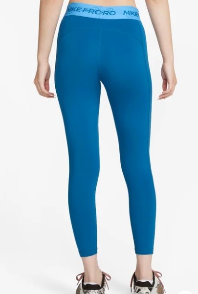 Легінси жіночі Nike Pro Mid-Rise 7/8 Graphic Leggings industrial blue/university blue