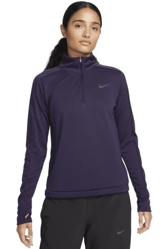 Футболка жіноча Nike Pacer Half Zip Long Sleeve dark purple