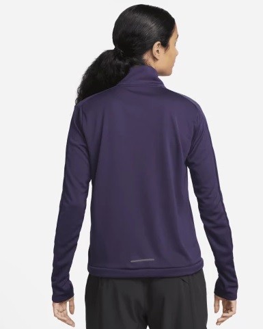 Футболка женская Nike Pacer Half Zip Long Sleeve dark purple