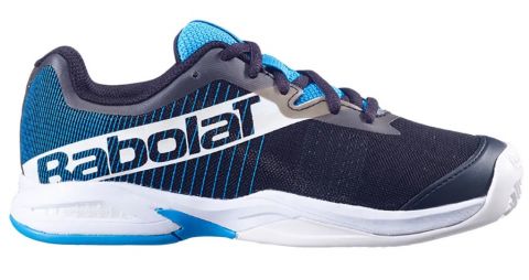 Дитячі тенісні кросівки Babolat Jet Premura Грунт Junior black/blue Дитячі тенісні кросівки Babolat Jet Premura Грунт Junior black/blue