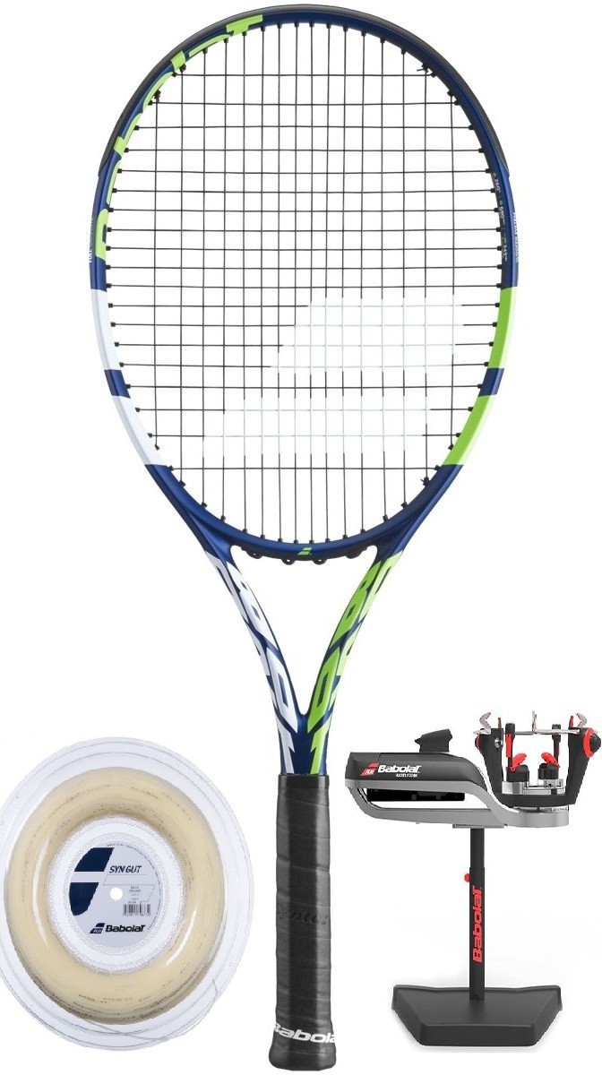 Тенісна ракетка Babolat Boost Drive NC strung blue/green/white