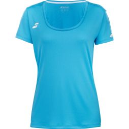 Тенісна футболка дитяча Babolat Play Cap Sleeve Girl cyan blue Тенісна футболка дитяча Babolat Play Cap Sleeve Girl cyan blue