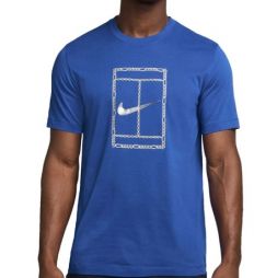 Тенісна футболка чоловіча Nike Court Heritage T-Shirt game royal Тенісна футболка чоловіча Nike Court Heritage T-Shirt game royal