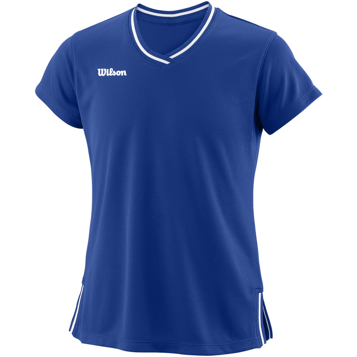 Тенісна футболка дитяча Wilson Team II V-Neck T-Shirt blue