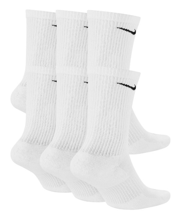 Nike Everyday Plus Cushioned Crew 6-pack/white