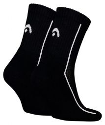 Head All Sports Performance Short Crew 2-pack/black/white Head All Sports Performance Short Crew 2-pack/black/white