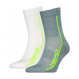 Head All Sports Performance Short Crew 2-pack/grey/white Head All Sports Performance Short Crew 2-pack/grey/white