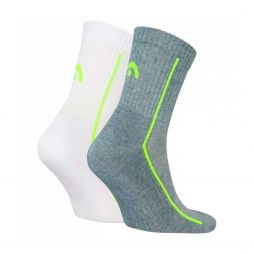 Head All Sports Performance Short Crew 2-pack/grey/white Head All Sports Performance Short Crew 2-pack/grey/white