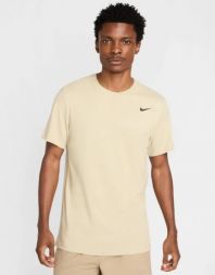 Футболка чоловіча Nike Solid Crew desert khaki/black Футболка чоловіча Nike Solid Crew desert khaki/black