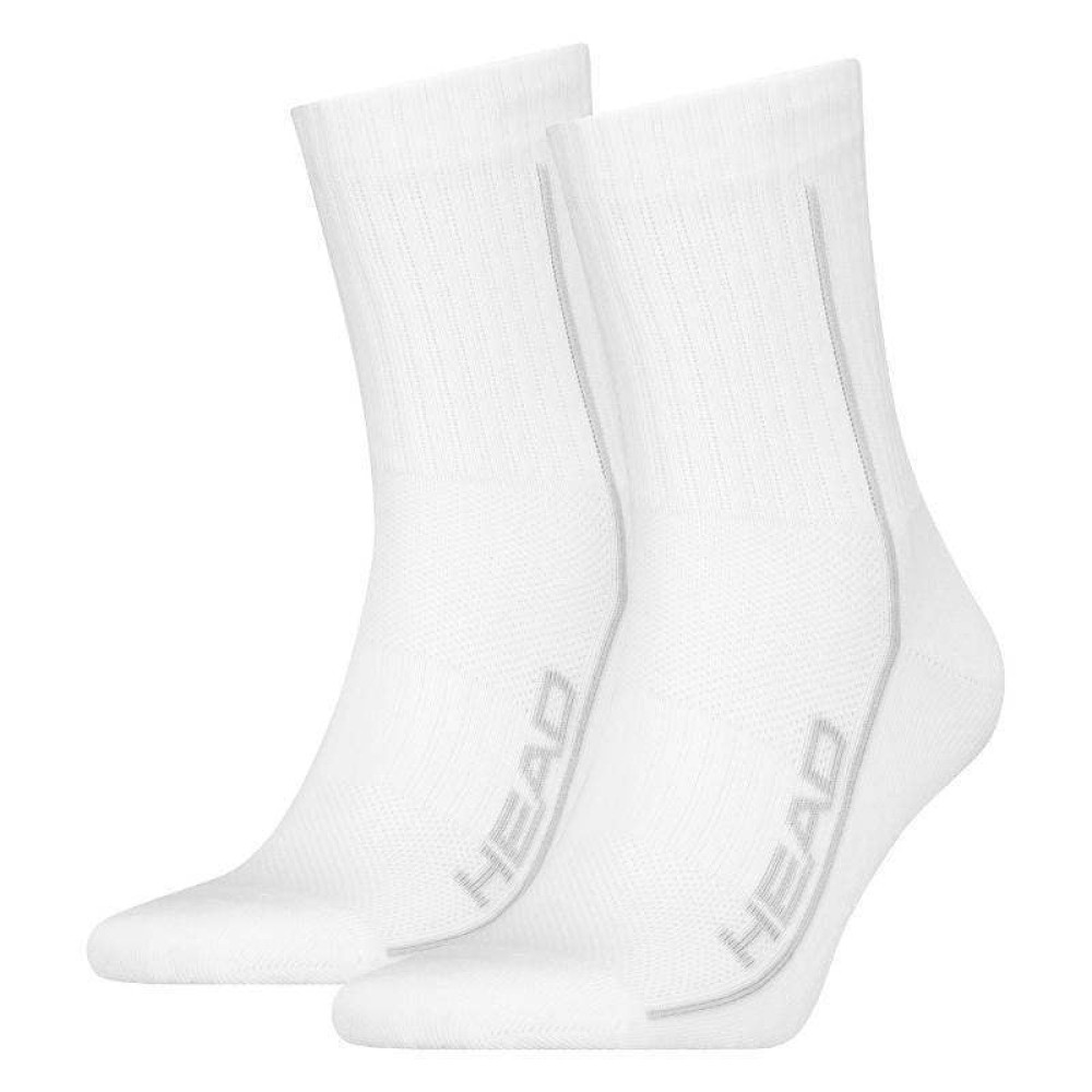 Head All Sports Performance Short Crew 2-pack/white