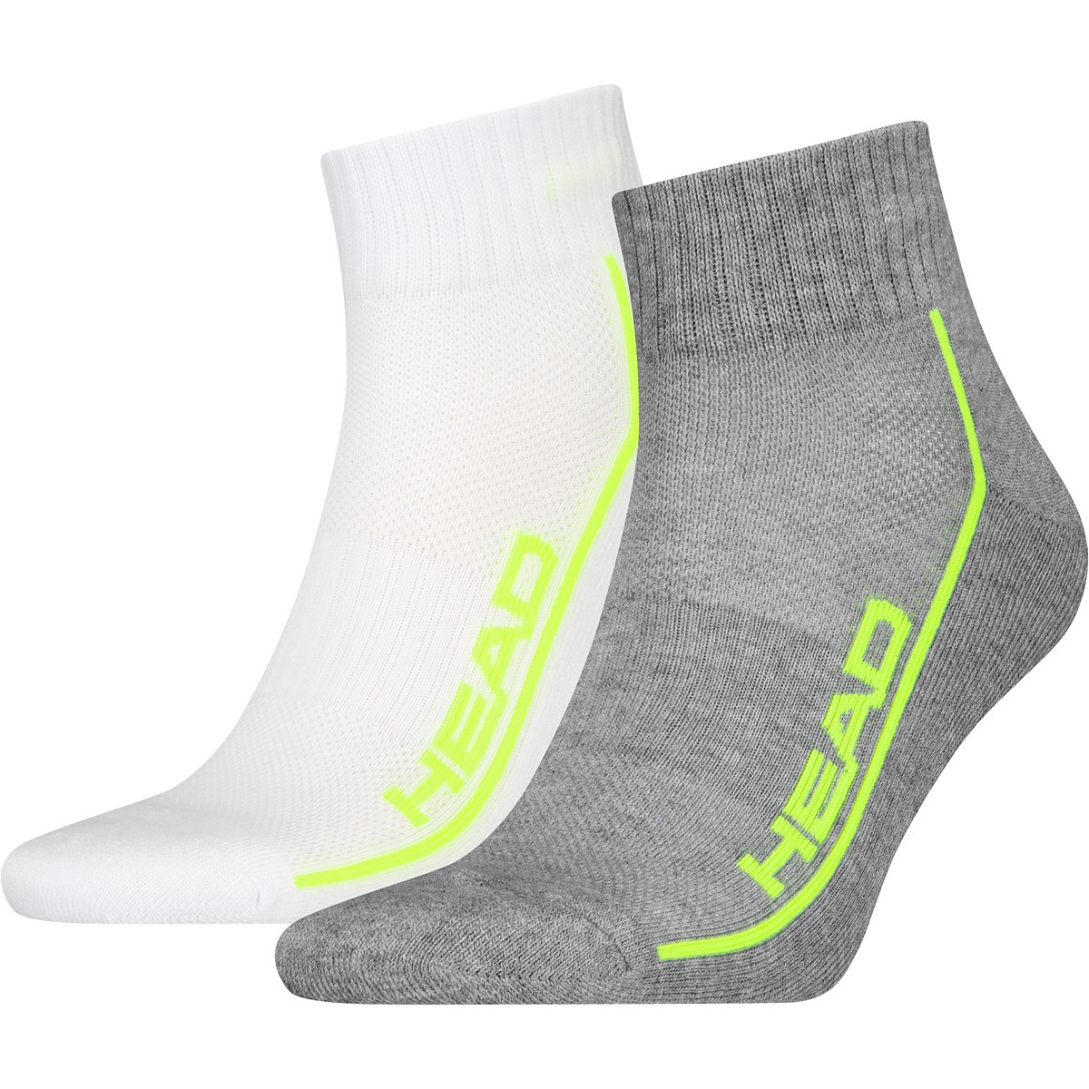 Head All Sports Performance Quarter 2-pack/grey/white