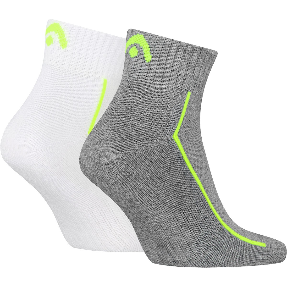 Head All Sports Performance Quarter 2-pack/grey/white