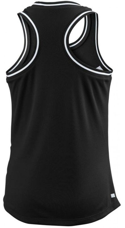 Тенісна майка дитяча Wilson Team II Tank black/white