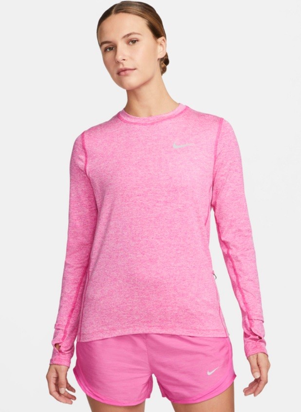 Футболка женская Nike Element Long Sleeve Top pink